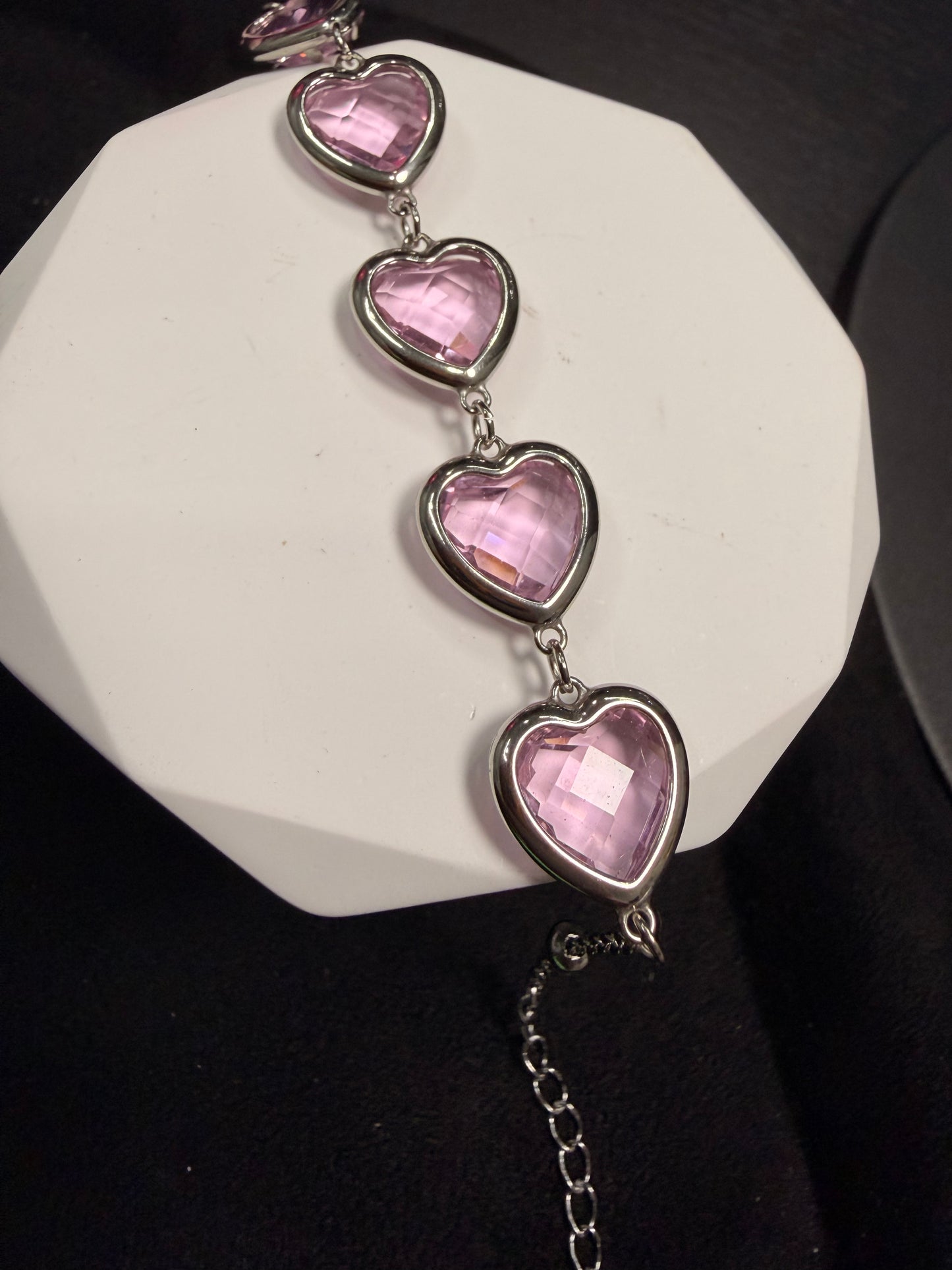 MY PINK HEART BRACELET