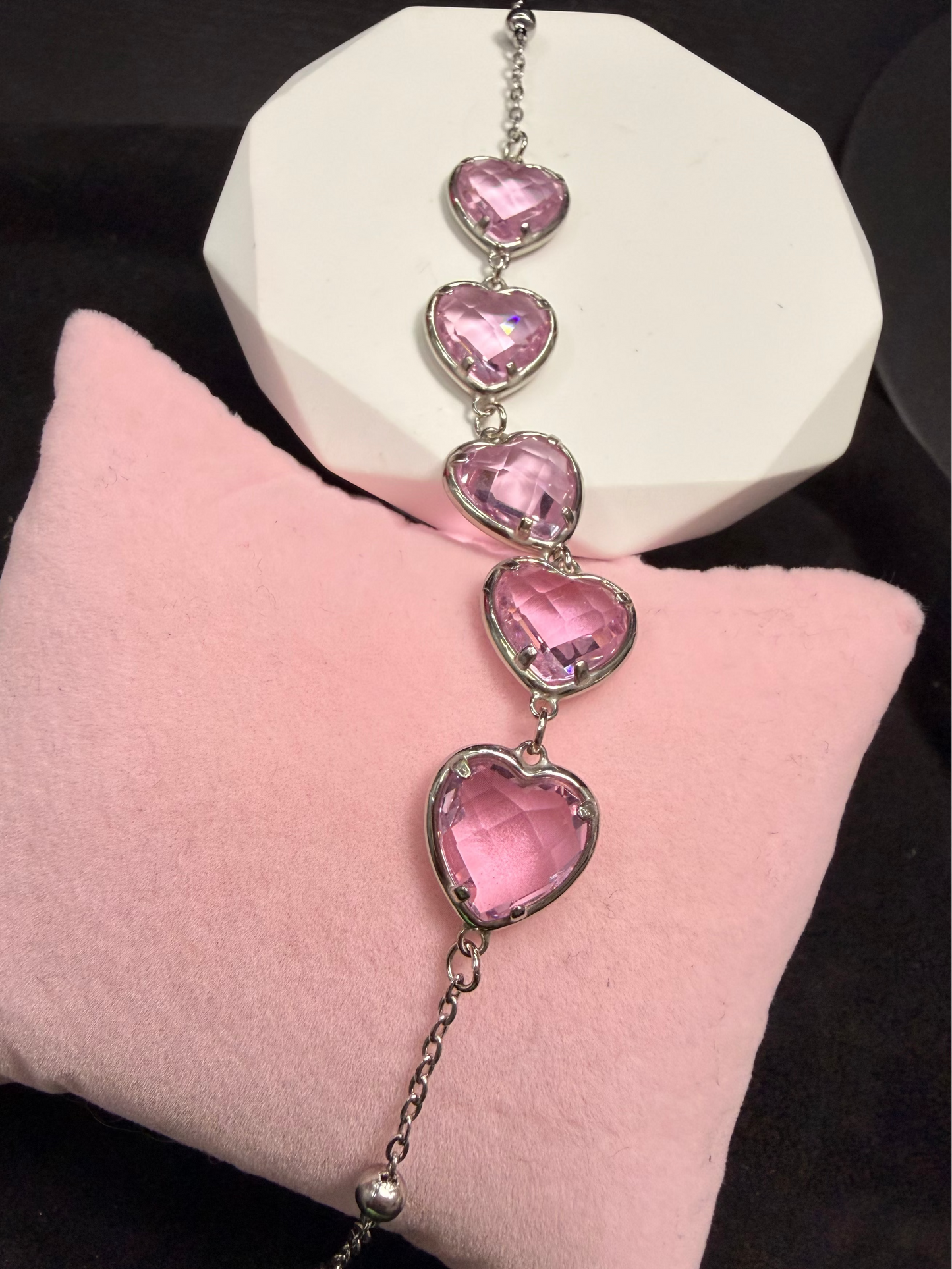 MY PINK HEART BRACELET