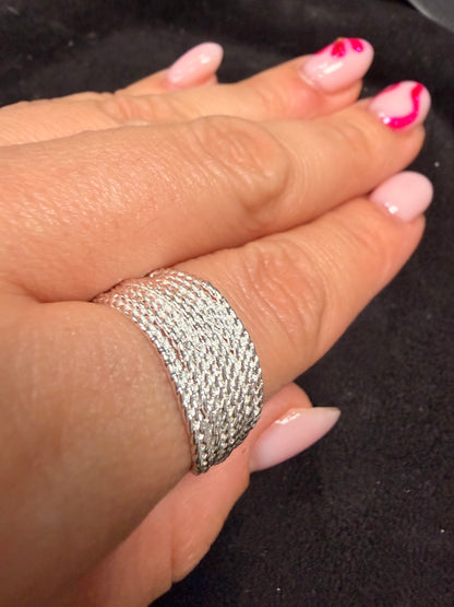 MULTI SILVER RING