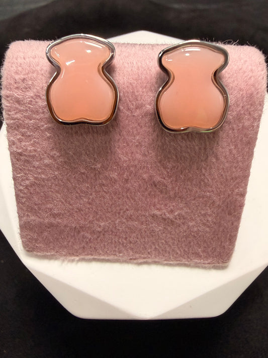 T PINK EARRING