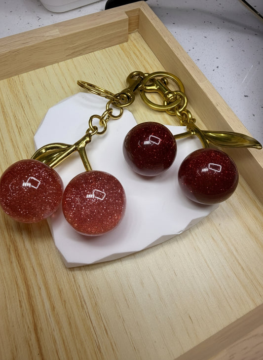 Cherry love keychain
