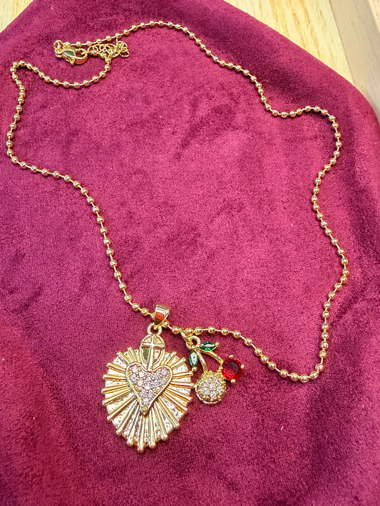 Cherry on top necklace