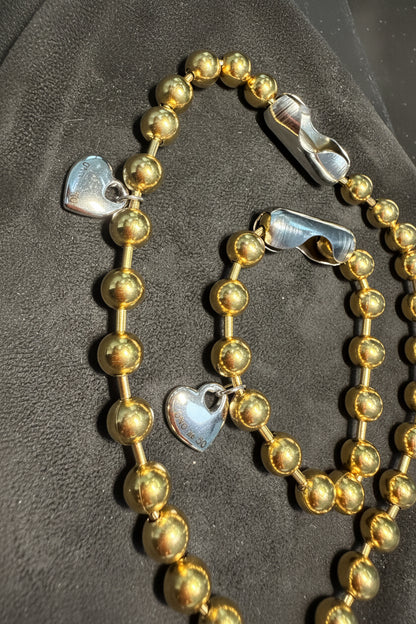 1/50 LOVE CHAIN GOLD/SILVER