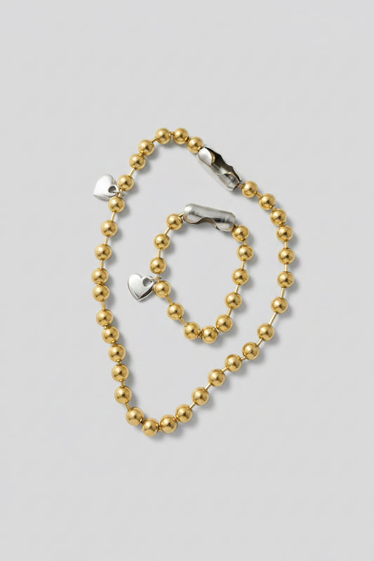 1/50 LOVE CHAIN GOLD/SILVER