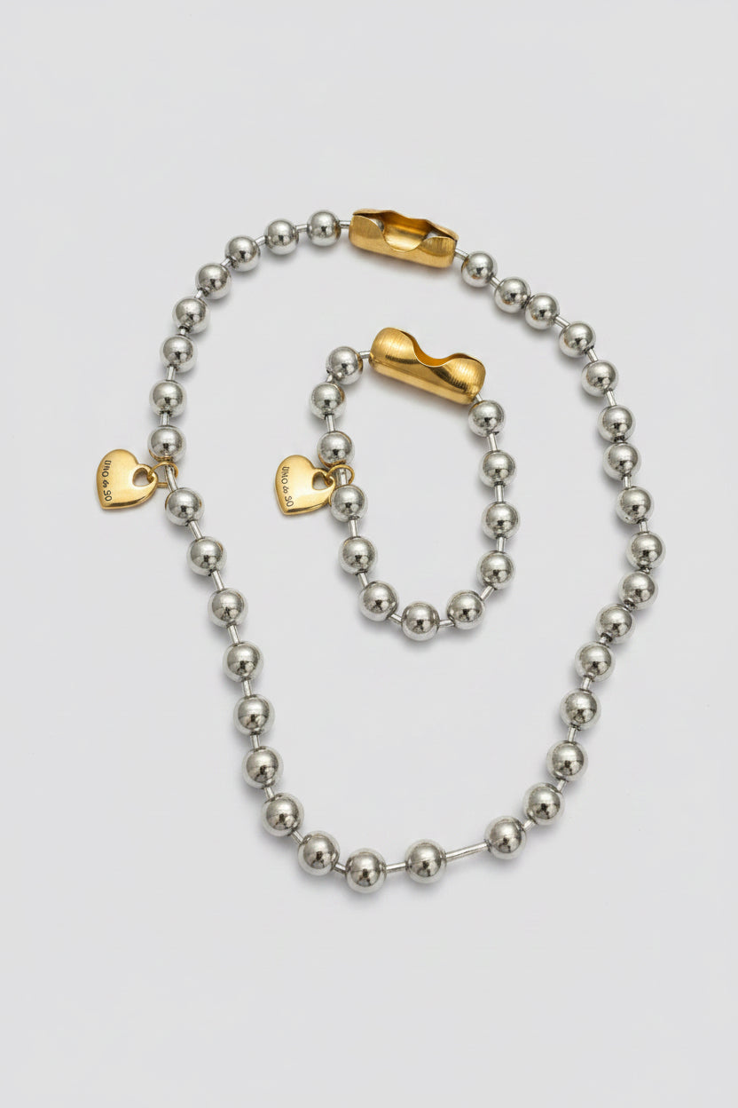 1/50 LOVE CHAIN SILVER/GOLD